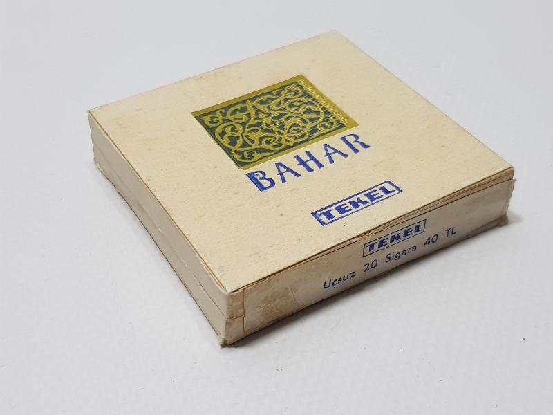 İÇİ DOLU BAHAR MARKA ANTİKA SİGARA KUTUSU