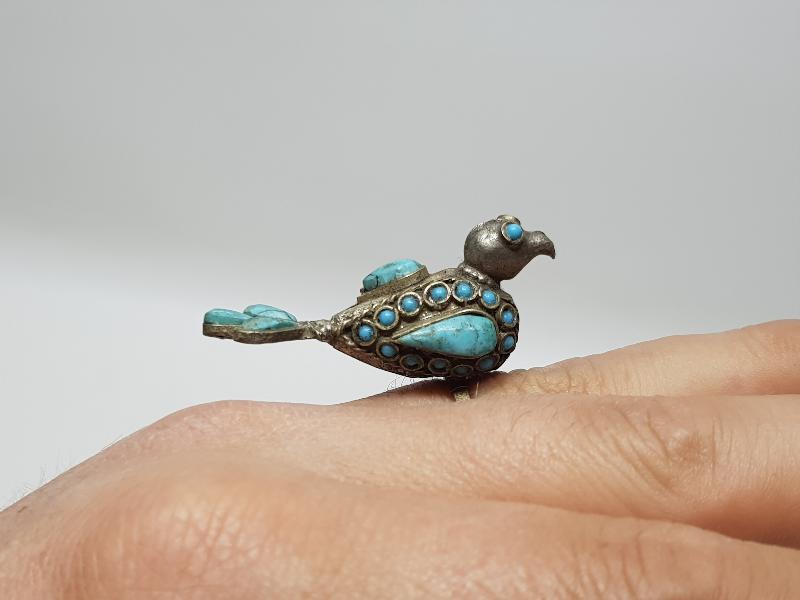 KUŞ FORMLU ÇOK NADİR ANTİKA TÜRKMEN YÜZÜK