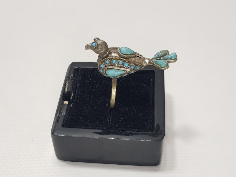 KUŞ FORMLU ÇOK NADİR ANTİKA TÜRKMEN YÜZÜK