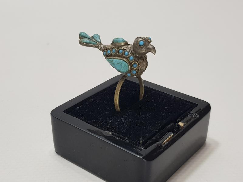 KUŞ FORMLU ÇOK NADİR ANTİKA TÜRKMEN YÜZÜK