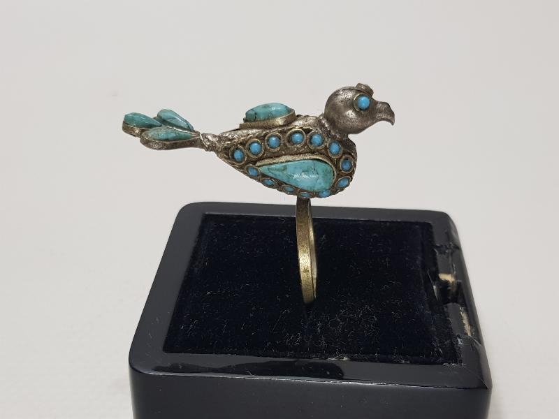 KUŞ FORMLU ÇOK NADİR ANTİKA TÜRKMEN YÜZÜK