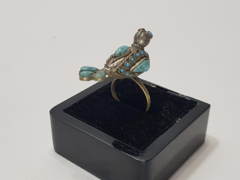 KUŞ FORMLU ÇOK NADİR ANTİKA TÜRKMEN YÜZÜK