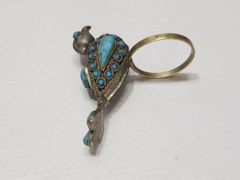 KUŞ FORMLU ÇOK NADİR ANTİKA TÜRKMEN YÜZÜK