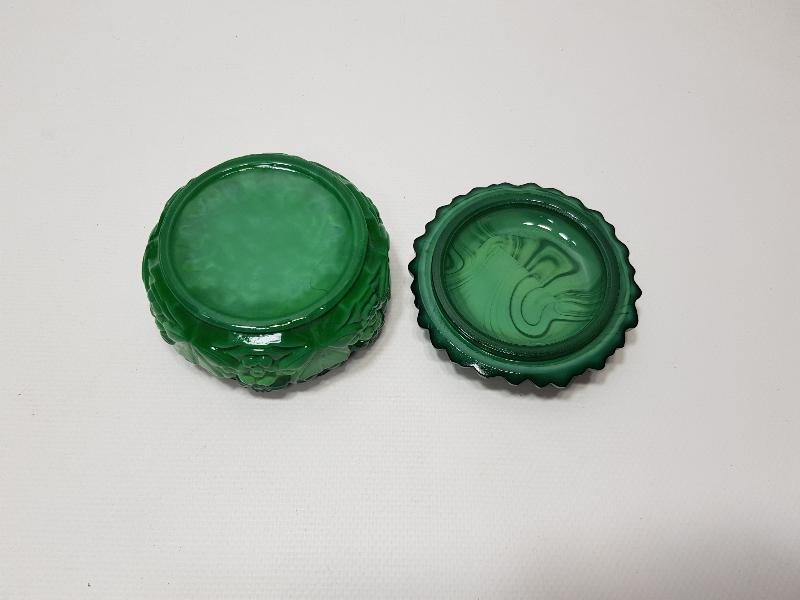 MALAHİT TAŞINDAN MAMÜL ANTİKA ŞEKERLİK