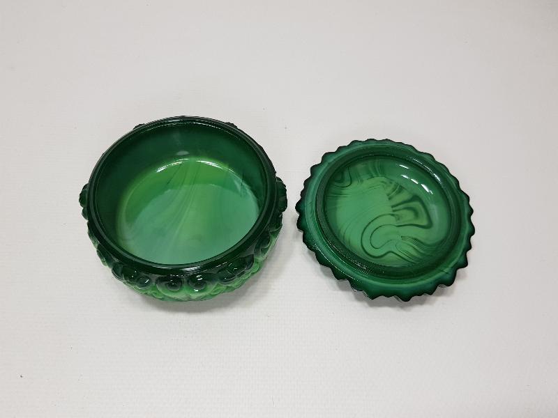 MALAHİT TAŞINDAN MAMÜL ANTİKA ŞEKERLİK