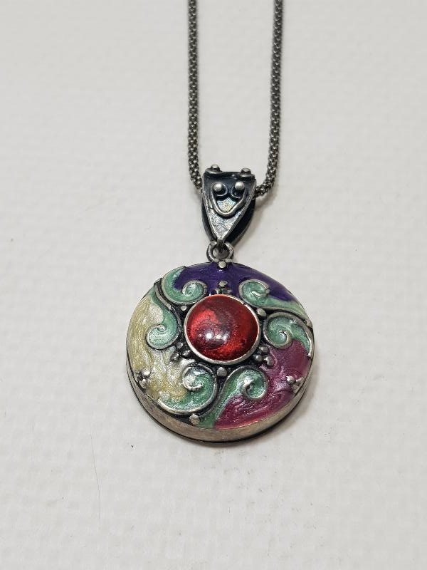 MİNELİ GÜMÜŞ KOLYE