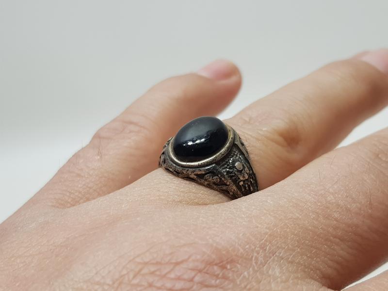 OSMANLI DEVLET ARMALI VE OLTU TAŞLI GÜMÜŞ YÜZÜK