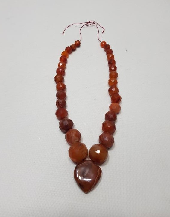 OSMANLI DÖNEMİ FASETA KESİM AKİK TAŞLI GERDANLIK