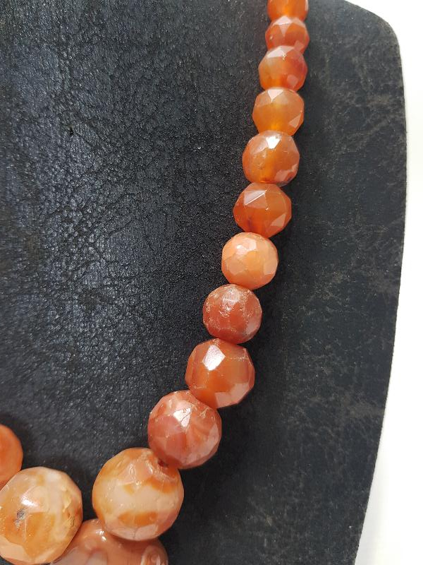 OSMANLI DÖNEMİ FASETA KESİM AKİK TAŞLI GERDANLIK