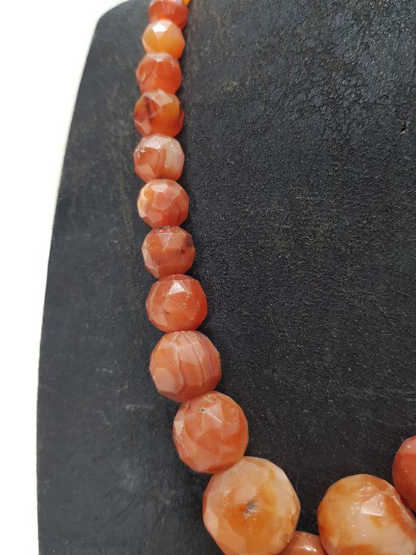 OSMANLI DÖNEMİ FASETA KESİM AKİK TAŞLI GERDANLIK