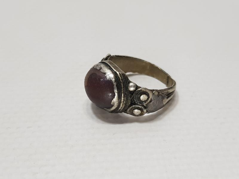 OSMANLI DÖNEMİ SÜLEYMANİYE AKİĞİ TAŞLI GÜMÜŞ YÜZÜK