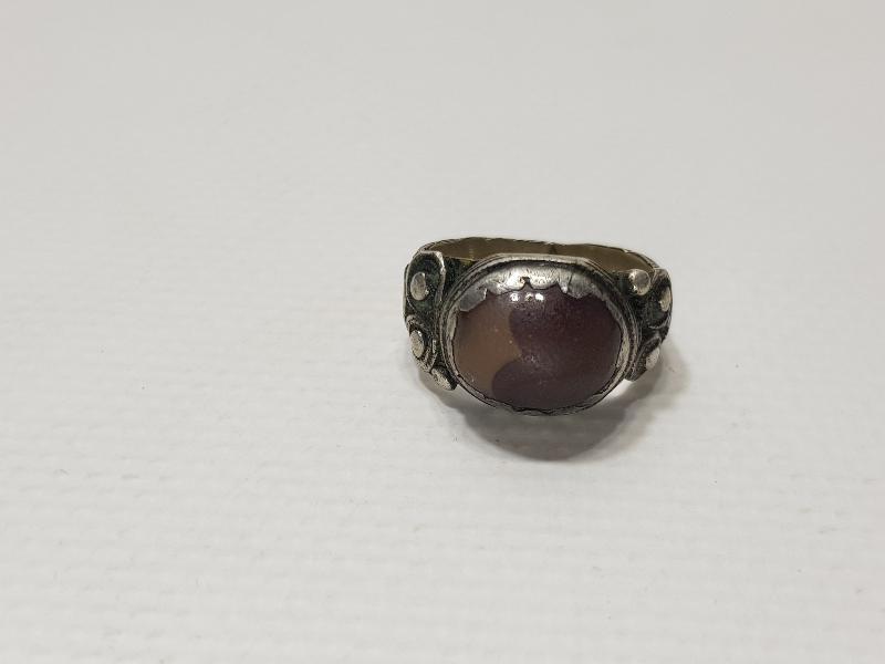 OSMANLI DÖNEMİ SÜLEYMANİYE AKİĞİ TAŞLI GÜMÜŞ YÜZÜK