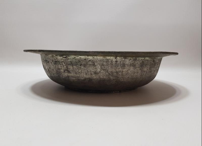 OSMANLICA YAZILI BÜYÜK BOY BAKIR TABAK