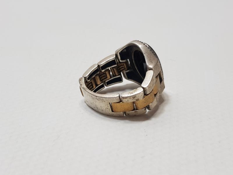 SAAT KORDONU FORMLU OLTU TAŞLI YÜZÜK