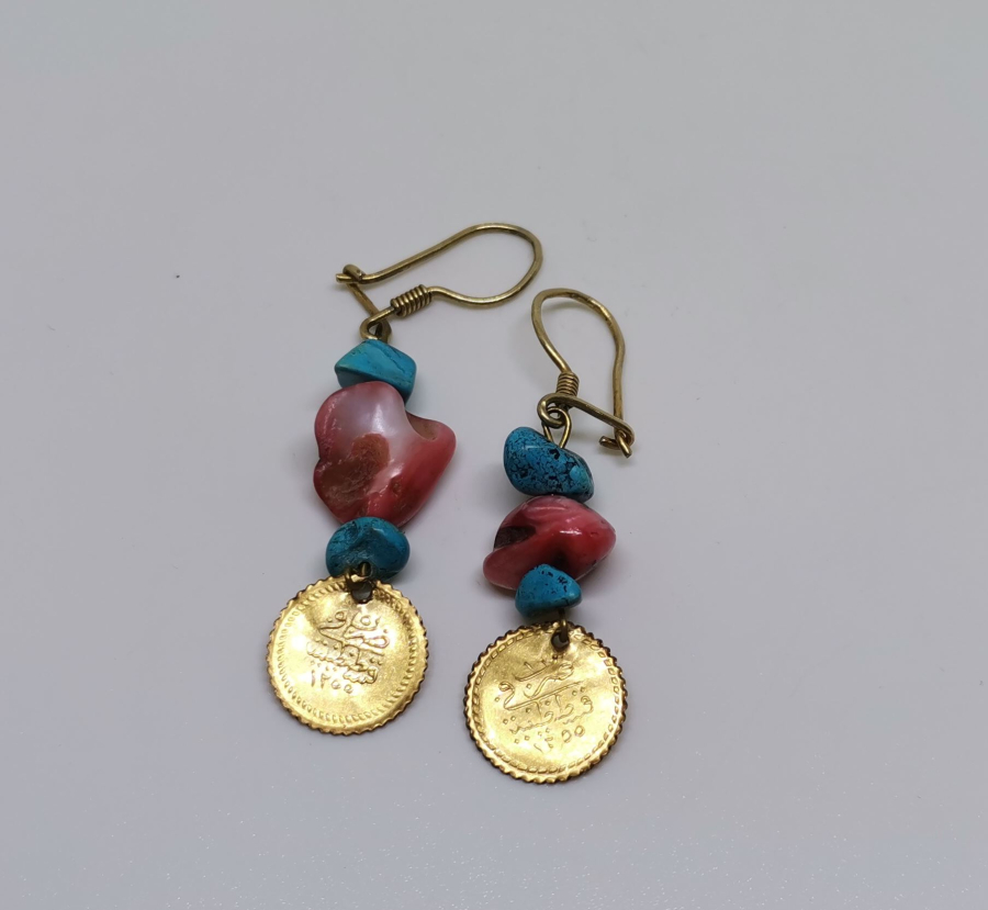 ABDÜLMECİD HAN DÖNEMİ ALTIN PARALI KÜPE