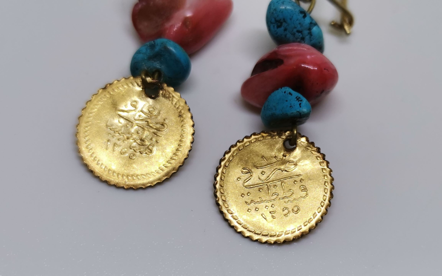 ABDÜLMECİD HAN DÖNEMİ ALTIN PARALI KÜPE