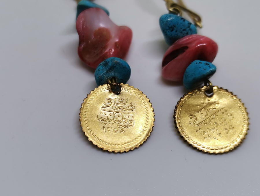 ABDÜLMECİD HAN DÖNEMİ ALTIN PARALI KÜPE