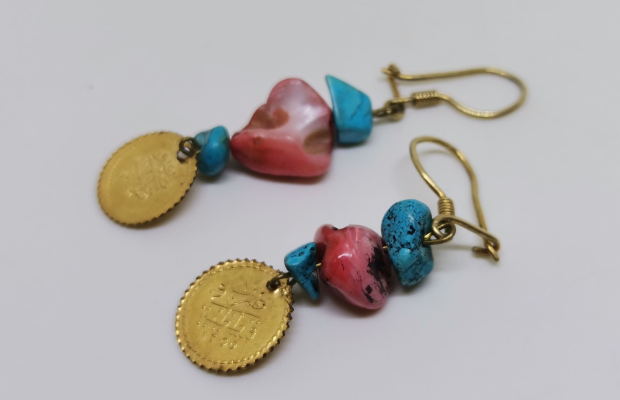 ABDÜLMECİD HAN DÖNEMİ ALTIN PARALI KÜPE