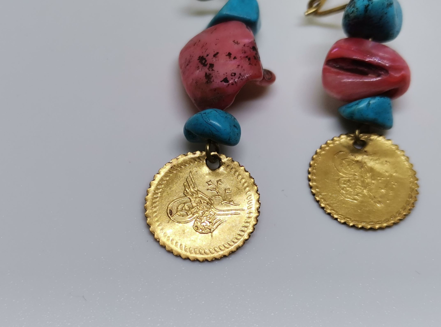 ABDÜLMECİD HAN DÖNEMİ ALTIN PARALI KÜPE