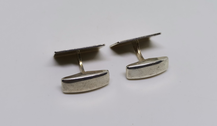 ANTİKA GÜMÜŞ KOL DÜĞMESİ