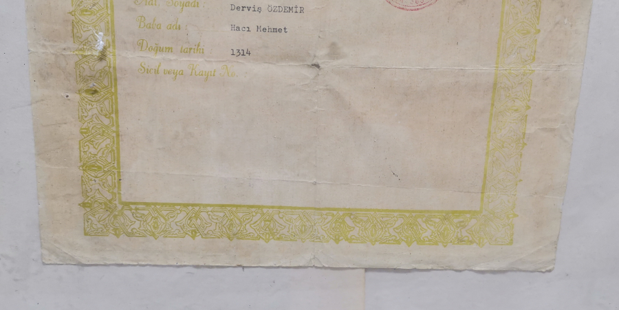 ÇOK YÜKSEK KONDİSYONDA NADİR İSTİKLAL MADALYASI BERATI