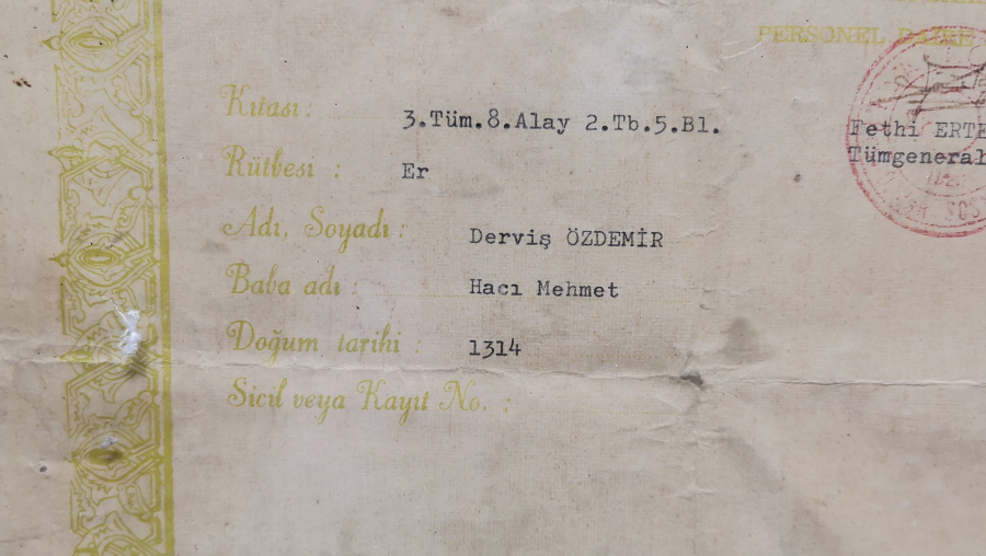 ÇOK YÜKSEK KONDİSYONDA NADİR İSTİKLAL MADALYASI BERATI