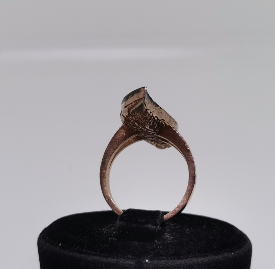 ELMAS TAŞLI BÜYÜK BOY MEKİK YÜZÜK