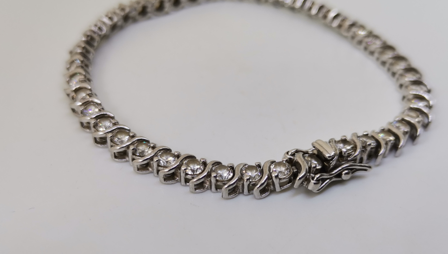 ESKİ ÇİN YAPIMI MARGAZİT TAŞLI GÜMÜŞ BİLEKLİK