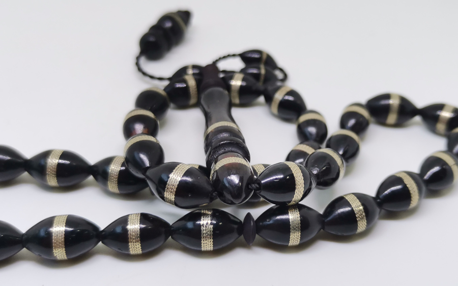 GÜMÜŞ SARMA İŞÇİLİKLİ TESPİH