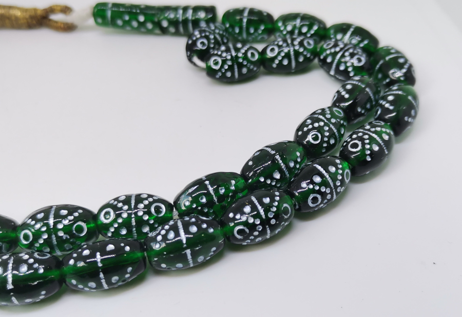 ORJİNAL PÜSKÜLÜYLE OSMANLI DÖNEMİ NADİR RENKTE BEYKOZ TESPİH