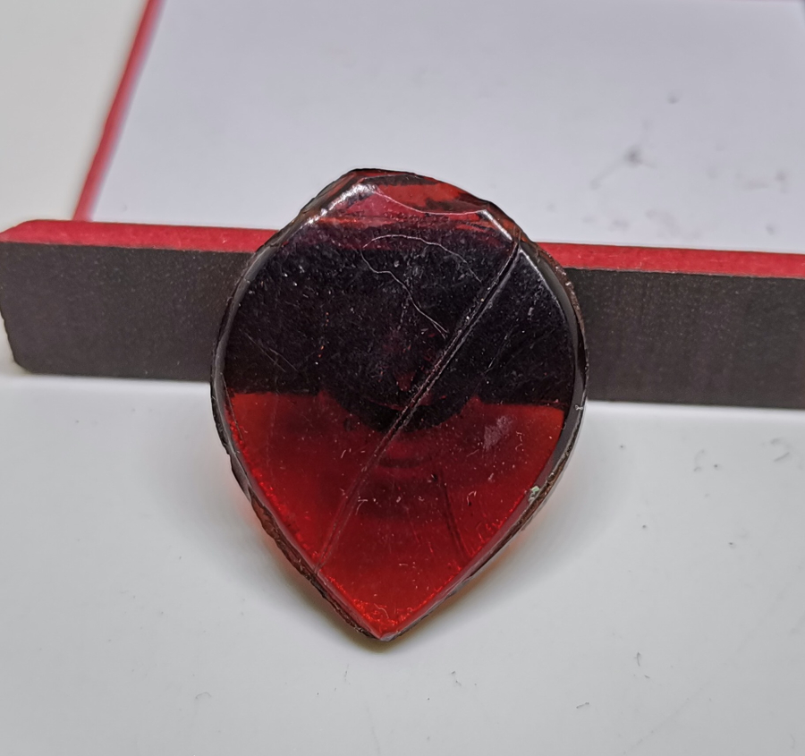 OSMANLI DÖNEMİ AY YILDIZLI CAM KOLYE UCU