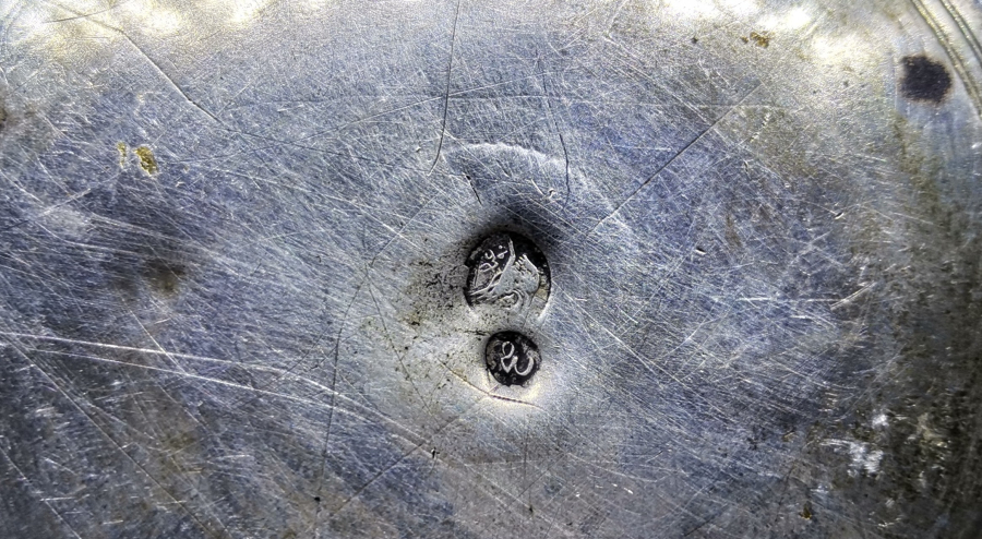 OSMANLI DÖNEMİ AZNAVUR İŞÇİLİKLİ ABDÜLMECİD HAN TUĞRALI GÜMÜŞ İFTARİYELİK - HURMALIK