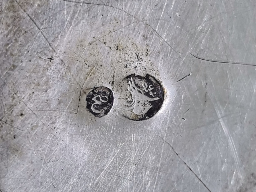 OSMANLI DÖNEMİ AZNAVUR İŞÇİLİKLİ ABDÜLMECİD HAN TUĞRALI GÜMÜŞ İFTARİYELİK - HURMALIK