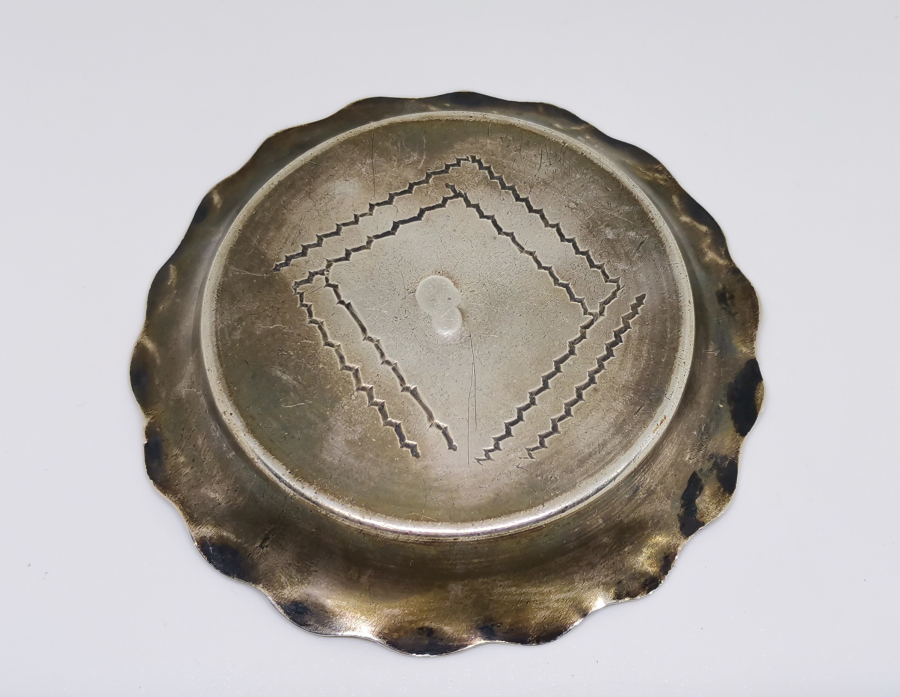 OSMANLI DÖNEMİ AZNAVUR İŞÇİLİKLİ ABDÜLMECİD HAN TUĞRALI GÜMÜŞ İFTARİYELİK - HURMALIK