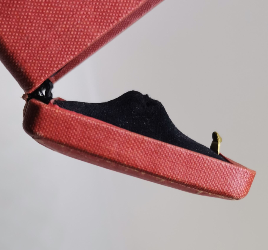 OSMANLI DÖNEMİ ÇİL KONDİSYONDA YÜZÜK KUTUSU