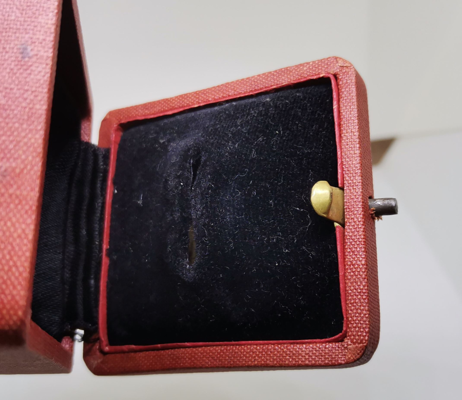 OSMANLI DÖNEMİ ÇİL KONDİSYONDA YÜZÜK KUTUSU