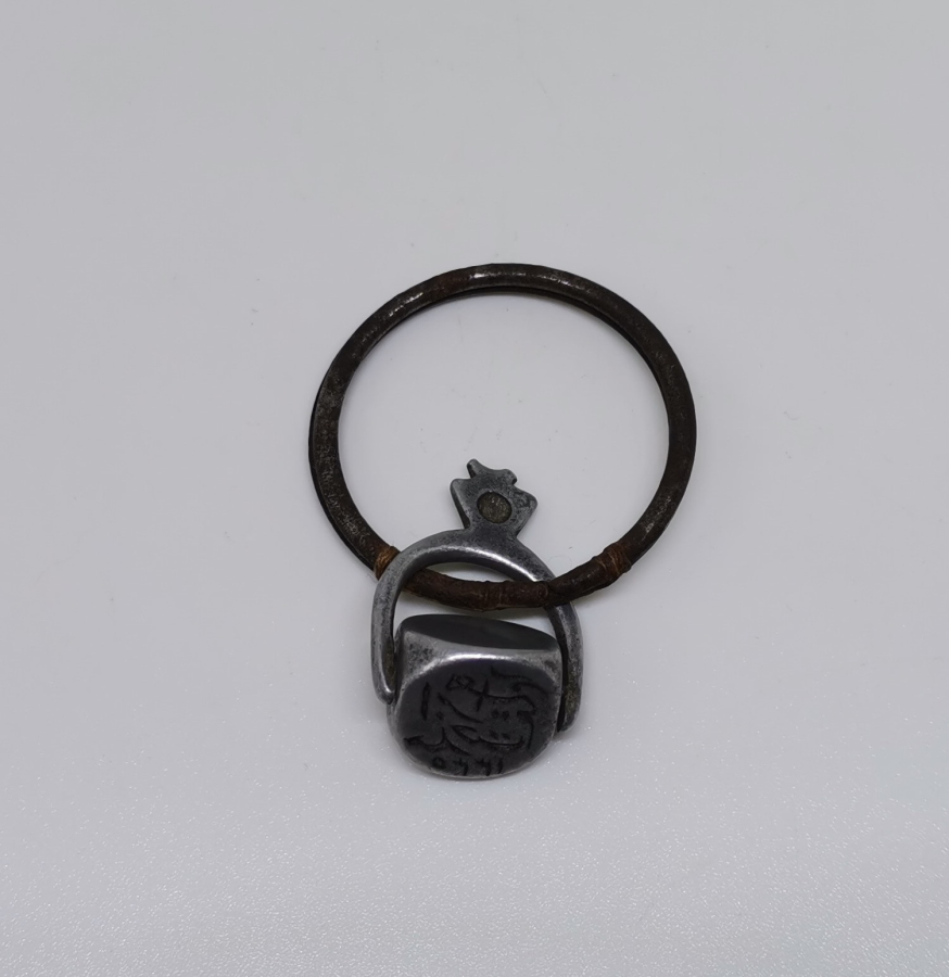 OSMANLI DÖNEMİ ÇOK NADİR HAKKAK İŞİ DÖNERLİ ALÜMİNYUM ŞAHIS MÜHRÜ - İLK KEZ GÖRÜLÜYOR