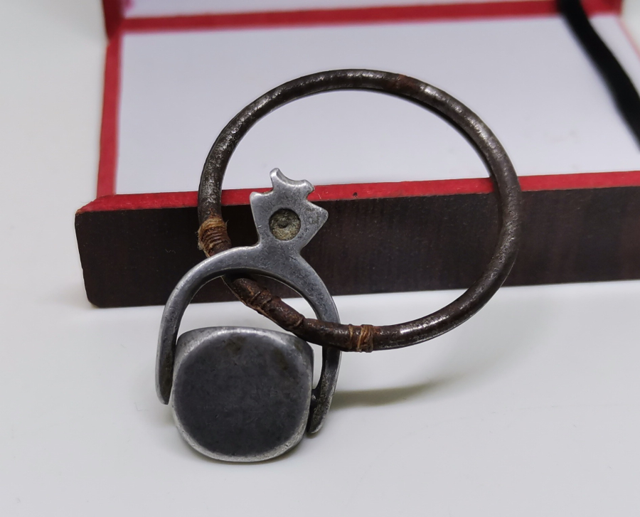 OSMANLI DÖNEMİ ÇOK NADİR HAKKAK İŞİ DÖNERLİ ALÜMİNYUM ŞAHIS MÜHRÜ - İLK KEZ GÖRÜLÜYOR