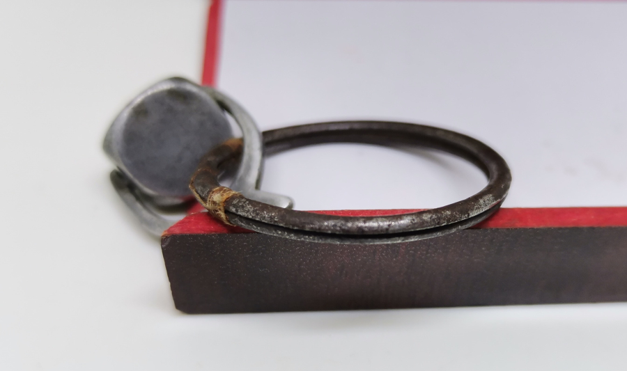 OSMANLI DÖNEMİ ÇOK NADİR HAKKAK İŞİ DÖNERLİ ALÜMİNYUM ŞAHIS MÜHRÜ - İLK KEZ GÖRÜLÜYOR