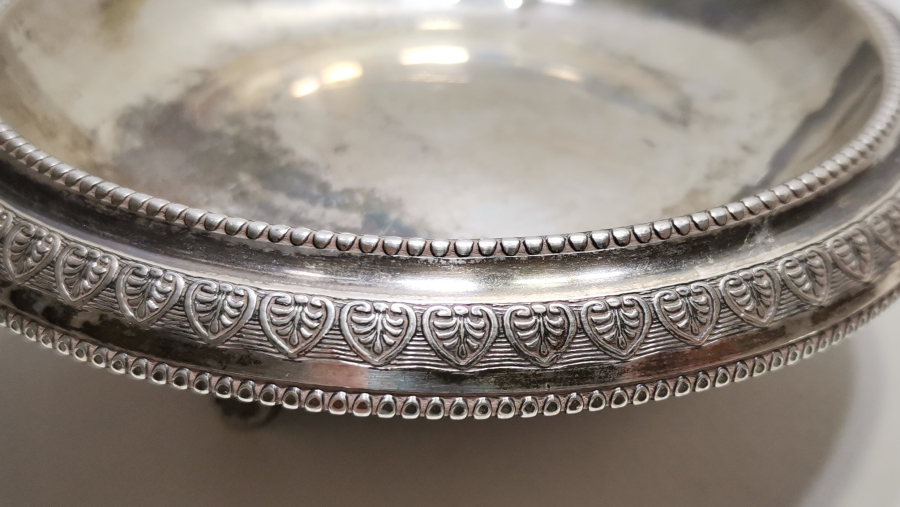 OSMANLI DÖNEMİ ÇOK NADİR İZMİR İŞİ RUM USTA DAMGALI GÜMÜŞ MACUNLUK