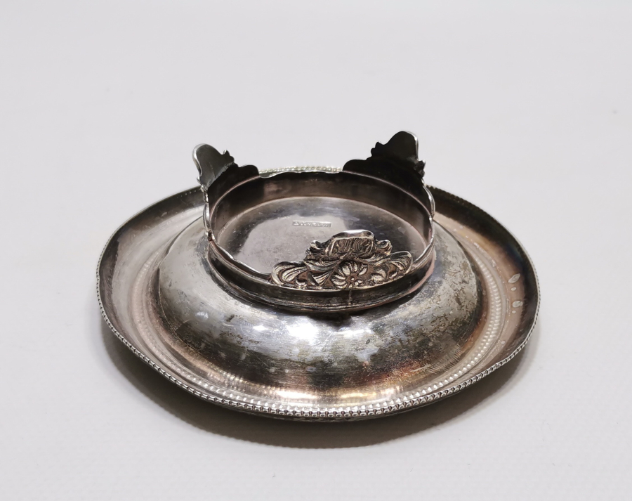 OSMANLI DÖNEMİ ÇOK NADİR İZMİR İŞİ RUM USTA DAMGALI GÜMÜŞ MACUNLUK