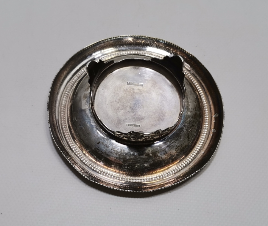 OSMANLI DÖNEMİ ÇOK NADİR İZMİR İŞİ RUM USTA DAMGALI GÜMÜŞ MACUNLUK