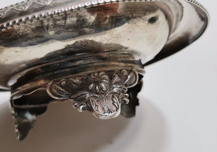 OSMANLI DÖNEMİ ÇOK NADİR İZMİR İŞİ RUM USTA DAMGALI GÜMÜŞ MACUNLUK