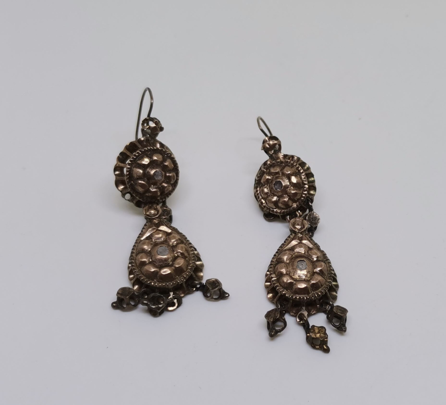 OSMANLI DÖNEMİ ELMAS TAŞLI DUT KÜPE