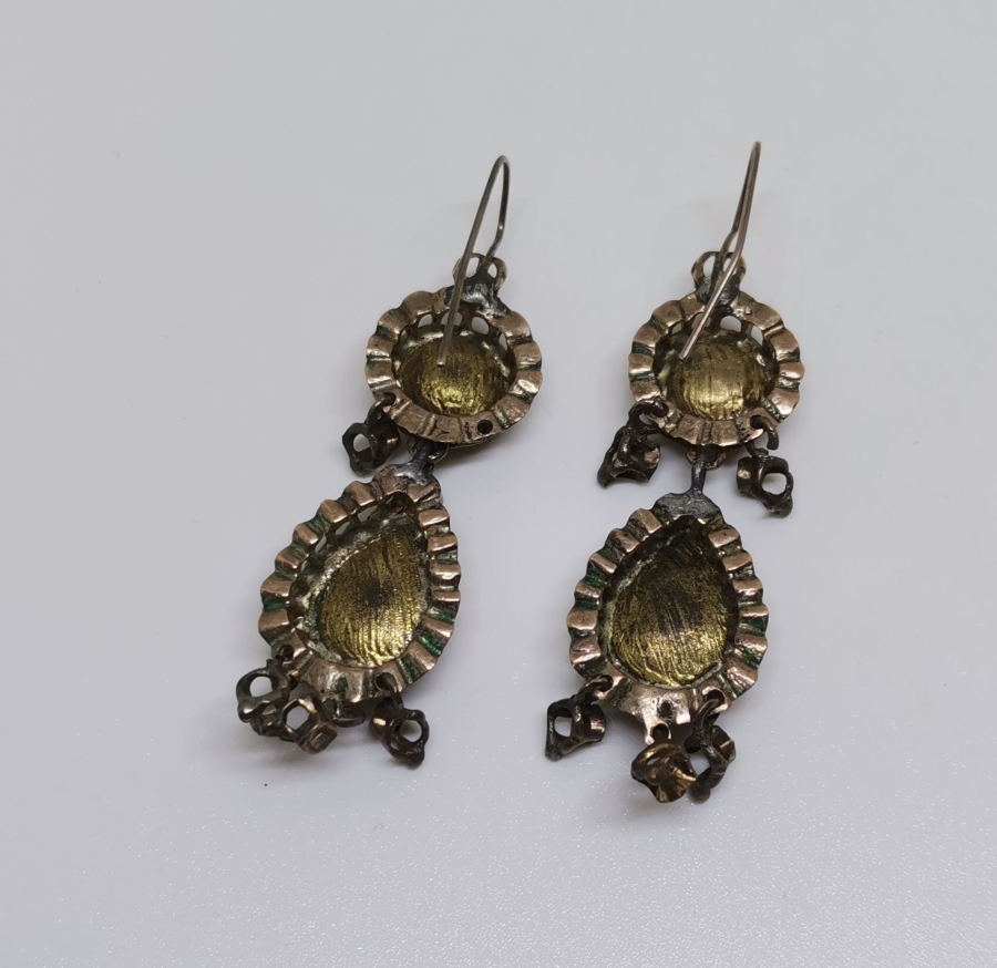 OSMANLI DÖNEMİ ELMAS TAŞLI DUT KÜPE