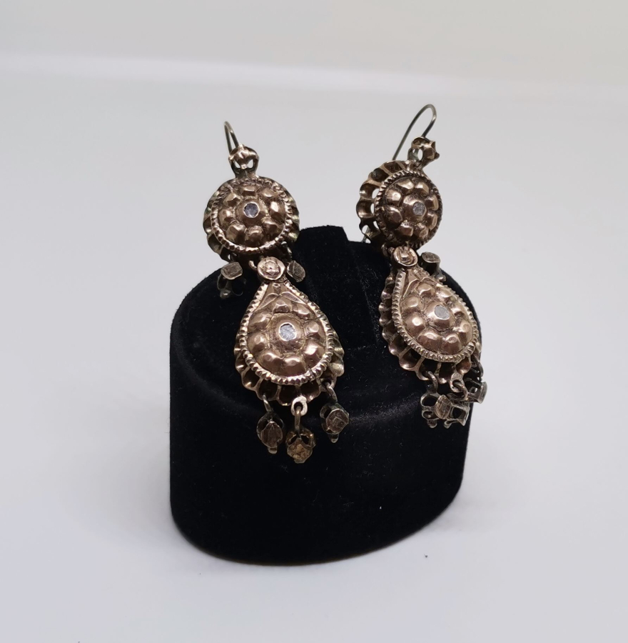 OSMANLI DÖNEMİ ELMAS TAŞLI DUT KÜPE