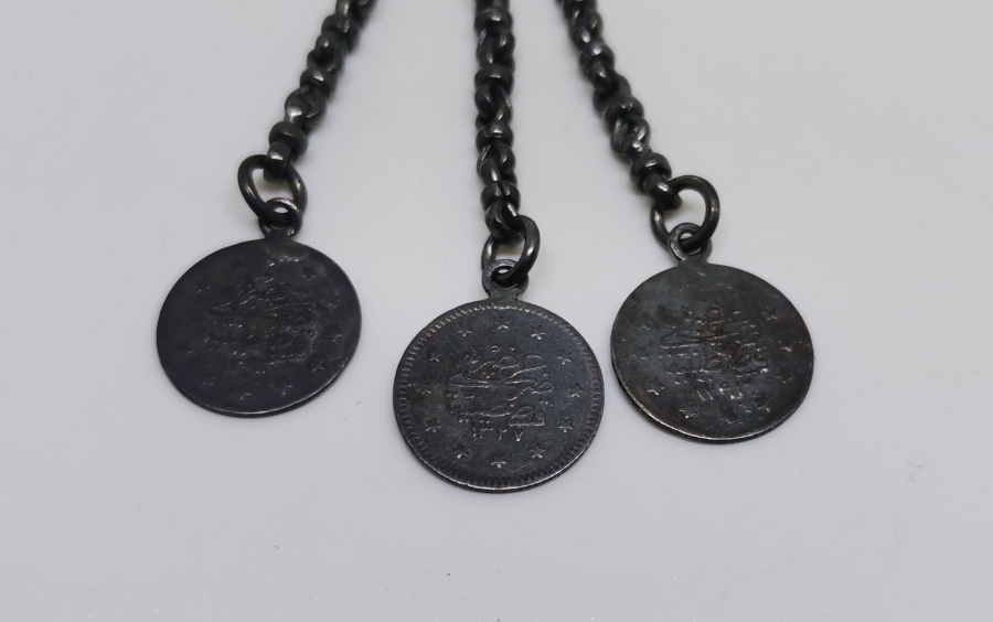 OSMANLI DÖNEMİ GÜMÜŞ TESPİH PÜSKÜLÜ