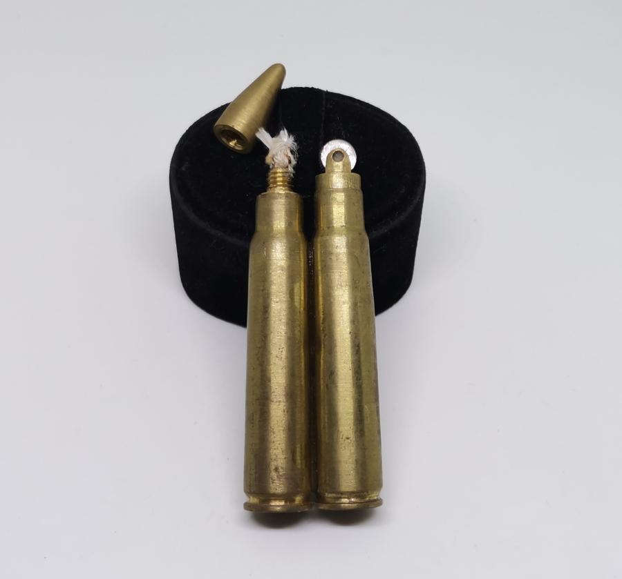 OSMANLI DÖNEMİ MAVZER MERMİLERİNDEN YAPILMIŞ NADİR SUBAY ÇAKMAĞI