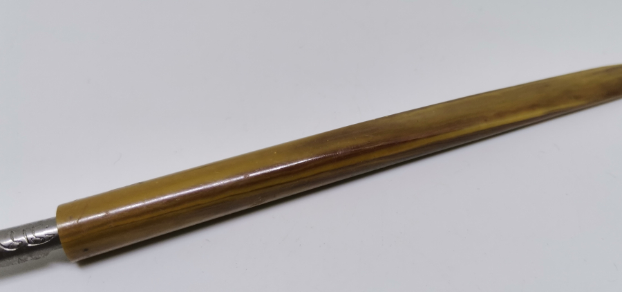 OSMANLICA YAZILI DİVİT UCUYLA HARELİ KATALİN ANTİKA DİVİT