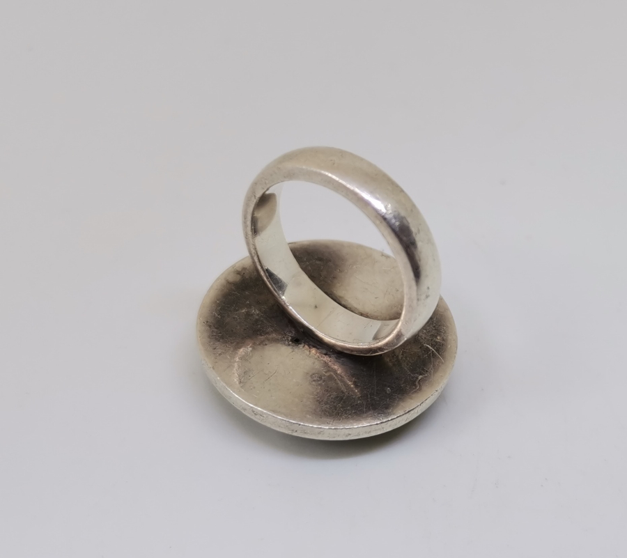 RUMİ MOTİFLİ ÖZEL YAPIM GÜMÜŞ YÜZÜK